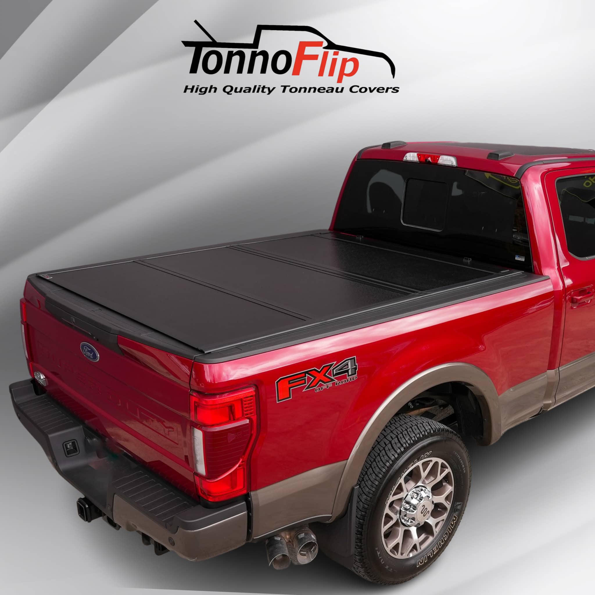 Ford F250 Bed Cover F350 F450 TonnoFlip BUILDZ by Music On